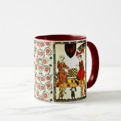 MUG JOUEURS D'ÉCHECS MÉDIÉVAUX EN COUR (Devant droit)