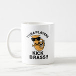 Mug Joueurs Tuba Kick Brass Funny Music Pun<br><div class="desc">Tuba Players Kick Brass Funny Music Pun dispose d'un tuba mignon. Un cadeau parfait pour jouer en famille et entre amis qui aiment les puns tuba de musique mignonne.</div>