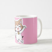 Mug Joueuse Chibi Cat Girl (Devant droit)