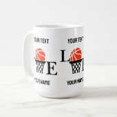 Mug Joueuse de basket-ball, fille de basket-ball Anniv (Devant gauche)
