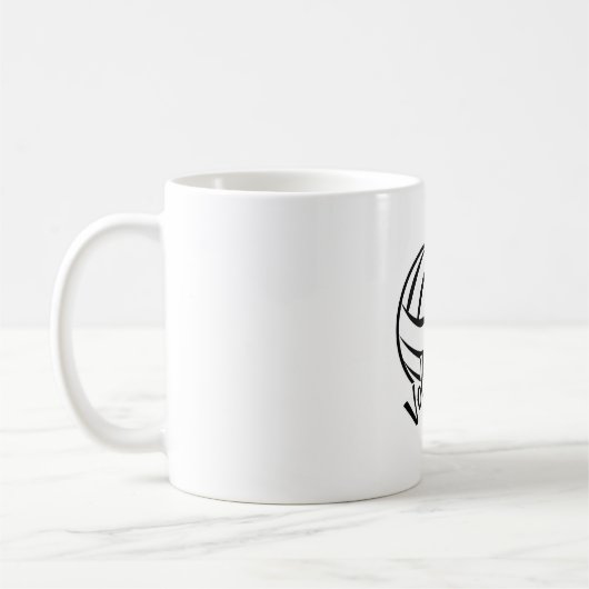 Mug Joueuse de beach volley-ball de volley-ball de fil (Gauche)