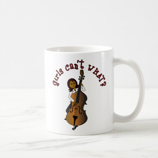 Mug Joueuse de double basse à chaîne verticale (Droite)