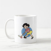 Mug Joueuse de fille d'hockey de champ (Gauche)
