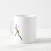 Mug Joueuse de softball féminine (Devant gauche)