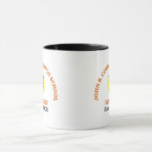 Mug Joueuse de softball personnalisée au lycée Orange (Centre)
