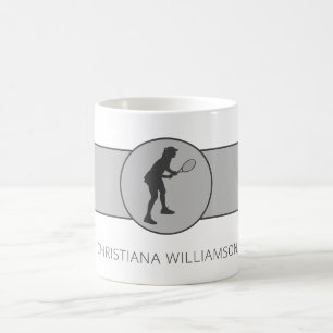 Mug Joueuse de tennis personnalisée Tennis Girl Cadeau