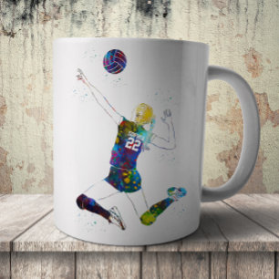 Mug Joueuse de volley-ball féminine
