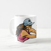 Mug Joueuse de volley-ball féminine (Devant gauche)