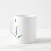 Mug Joueuse de volley-ball féminine (Devant gauche)