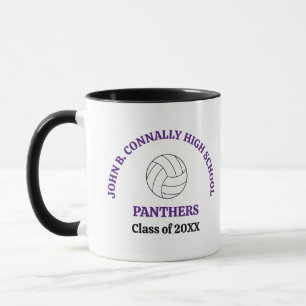 Mug Joueuse de volley-ball personnalisée au lycée viol