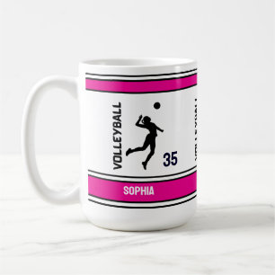 Mug Joueuse de volleyball Anniversaire, Joueuse de vol