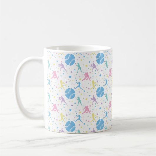 Mug Joueuses de softball étoiles (Gauche)