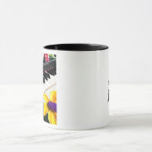 Mug Jouez simplement | Piano et fleurs colorées (Centre)