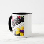 Mug Jouez simplement | Piano et fleurs colorées (Devant gauche)