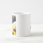 Mug Jouez simplement | Piano et fleurs colorées (Centre)