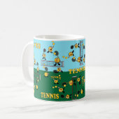 Mug Jouons au tennis (Devant gauche)