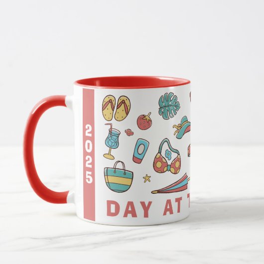 Mug Jour À La Plage Été 2025 - Profitez De Chaque Couc (Gauche)