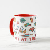 Mug Jour À La Plage Été 2025 - Profitez De Chaque Couc (Devant gauche)