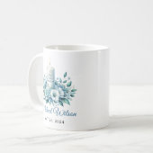 Mug Jour béni Première Communion florale (Devant gauche)