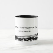 Mug Jour d'appréciation de la marcheuse de chien Silho (Centre)