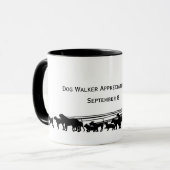 Mug Jour d'appréciation de la marcheuse de chien Silho (Devant gauche)