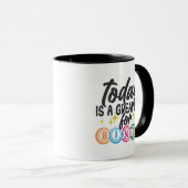 Mug Jour de Bingo mignon art de mot (Devant droit)