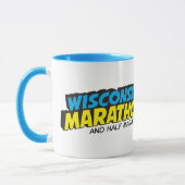 Mug Jour de course de marathon du Wisconsin (Gauche)