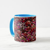 Mug Jour de Doodles morts Dia de los Muertos (Devant gauche)