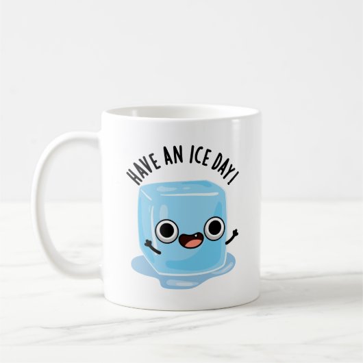 Mug Jour De Glace Drôle Ice Cube Pun (Gauche)