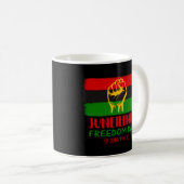 Mug Jour de la Liberté - Histoire noire (Devant droit)