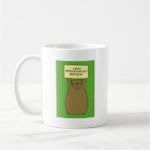 Mug Jour de la marmotte Caricature d'anniversaire (Gauche)