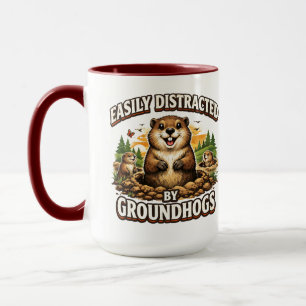 Mug Jour de la marmotte cool Marmotte   Février drôle