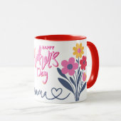 Mug Jour de la mère design moderne (Devant droit)