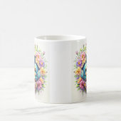 Mug Jour de la mère Oiseaux émergeant à travers un mur (Centre)