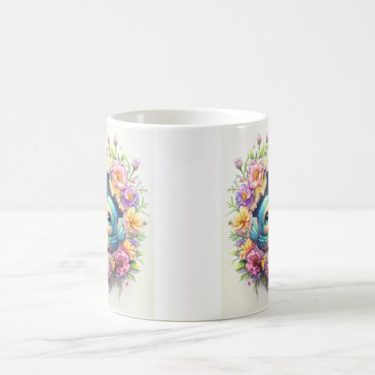 Mug Jour de la mère Oiseaux émergeant à travers un mur (Centre)