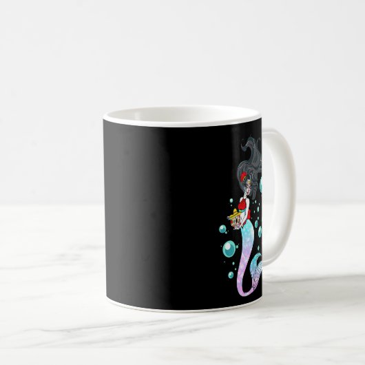 Mug Jour De La Mort Sirène Mexicaine Sirène Crâne De S (Devant droit)