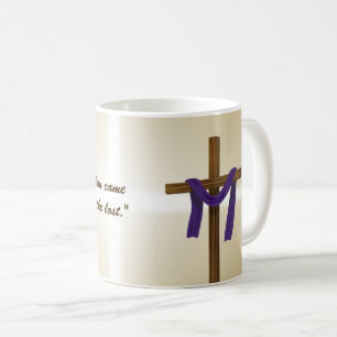 Mug Jour de la résurrection du violet de la croix de P