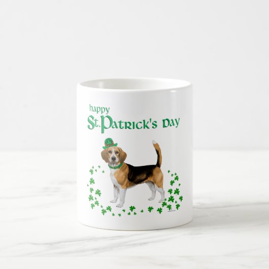 Mug Jour de la Saint-Patrick Beagle (Centre)