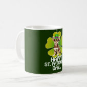 Mug Jour de la Saint-Patrick Casquette des Chihuahua (Devant gauche)
