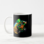 Mug Jour de la Saint Patrick Dabbing Bitcoin Rainbow L (Gauche)