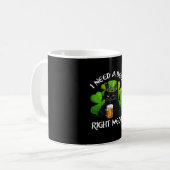 Mug Jour de la Saint Patrick De Bière Noir Chat Pour I (Devant gauche)
