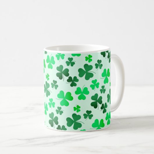 Mug Jour de la Saint Patrick de printemps vert irlanda (Devant droit)