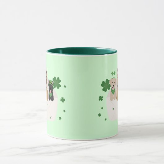 Mug Jour de la Saint Patrick Dog Mail (Centre)