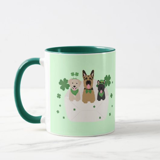 Mug Jour de la Saint Patrick Dog Mail (Gauche)