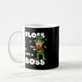 Mug Jour de la Saint Patrick Floss Comme Un Patron Lep (Gauche)
