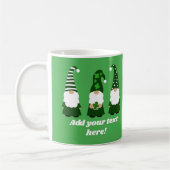 Mug Jour de la Saint Patrick Gnomes mignon Personnalis (Gauche)