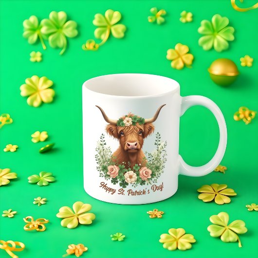 Mug Jour de la Saint Patrick Irlandais Vache verte Vac