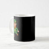 Mug Jour de la Saint Patrick Leprechaun Basket Lucky B (Devant gauche)
