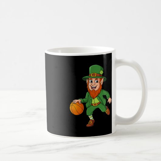 Mug Jour de la Saint Patrick Leprechaun Basket Lucky B (Droite)