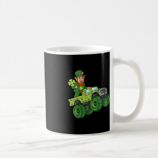 Mug Jour de la Saint Patrick Leprechaun Monster Camion (Droite)